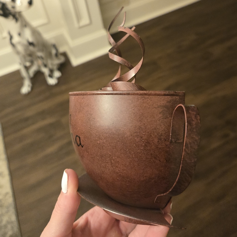 Mocha Brown Decorative Wall Decor Cup - Picture 5 of 6
